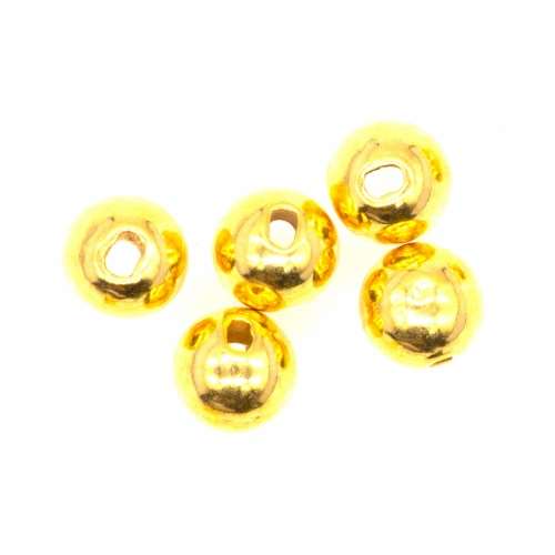 Semperfli Tungsten Slotted Beads 2.8mm (7/64 Inch) Gold