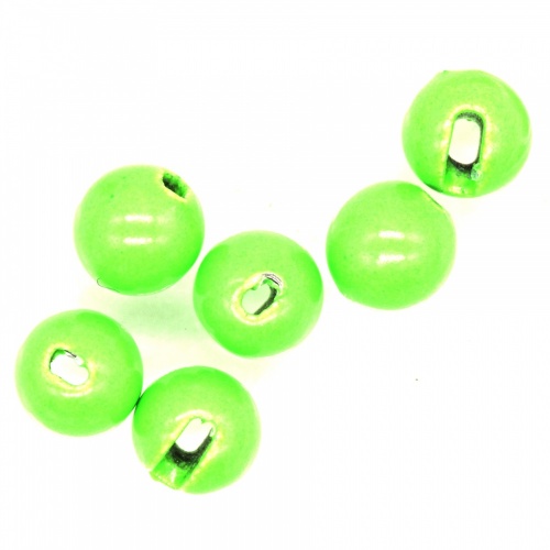 Semperfli Tungsten Slotted Beads 3.3mm (1/8 Inch) Fl Green