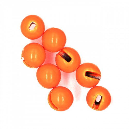 Semperfli Tungsten Slotted Beads 3.3mm (1/8 Inch) Fl Orange