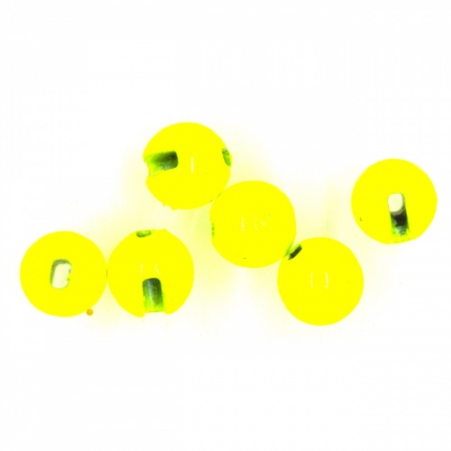 Semperfli Tungsten Slotted Beads 3.3mm (1/8 inch) Fl Yellow