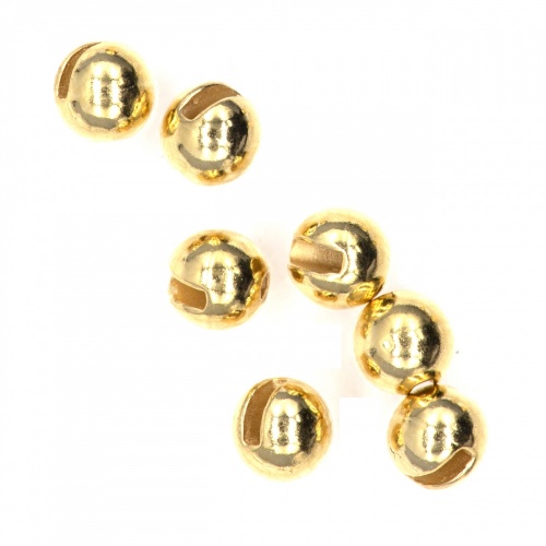 Semperfli Tungsten Slotted Beads 3.3mm (1/8 Inch) Gold