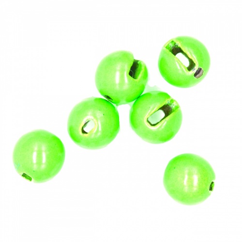 Semperfli Tungsten Slotted Beads 3.8mm (5/32 Inch) Fl Green