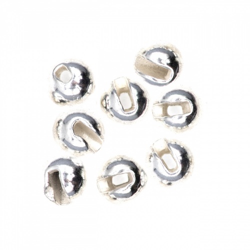 Semperfli Tungsten Slotted Beads 3.8mm (5/32 Inch) Silver
