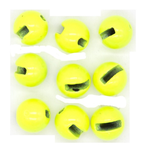 Semperfli Tungsten Slotted Beads 4.6mm (3/16 inch) Fl Yellow