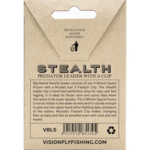 Vision Leader Big Mama Stealth For Fly Fishing