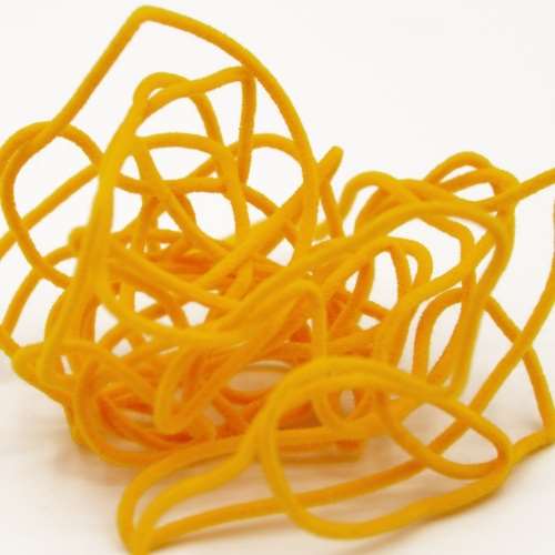 Semperfli Suede Chenille Fluorescent Orange Sunburst Fly Tying Materials (Product Length 4.37 Yds / 4m)
