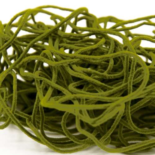 Semperfli Suede Chenille Green Olive Fly Tying Materials (Product Length 4.37 Yds / 4m)