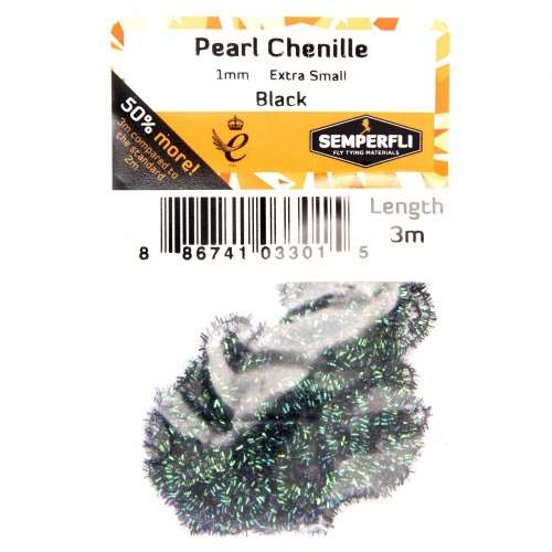 Semperfli Pearl Chenille 1mm Black