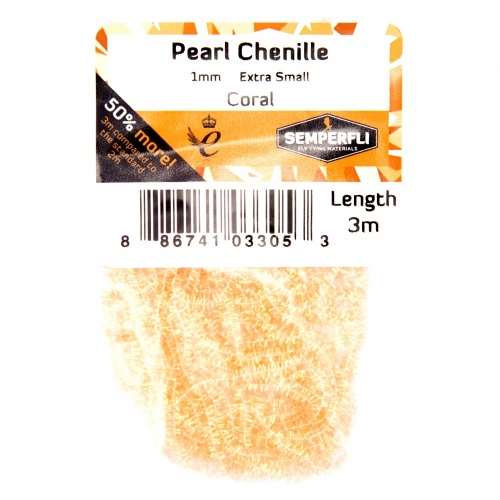 Semperfli Pearl Chenille 1mm Coral
