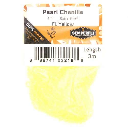 Semperfli Pearl Chenille 1mm Fl Yellow