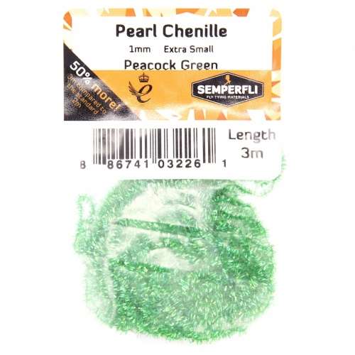 Semperfli Pearl Chenille 1mm Peacock Green