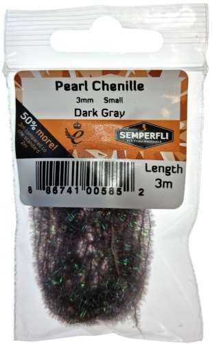 Semperfli Pearl Chenille 3mm Gray