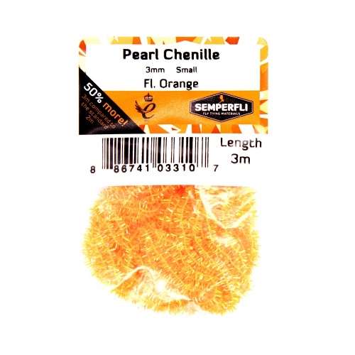 Semperfli Pearl Chenille 3mm Fl Orange