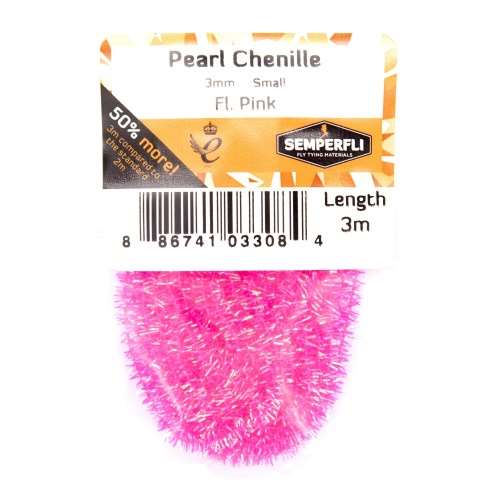 Semperfli Pearl Chenille 3mm Fl Pink