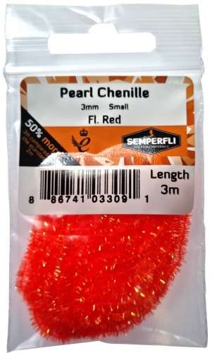 Semperfli Pearl Chenille 3mm Fl Red