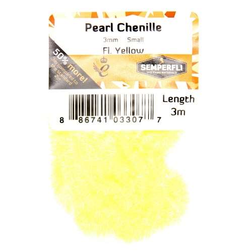Semperfli Pearl Chenille 3mm Fl Yellow