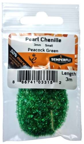Semperfli Pearl Chenille 3mm Peacock Green