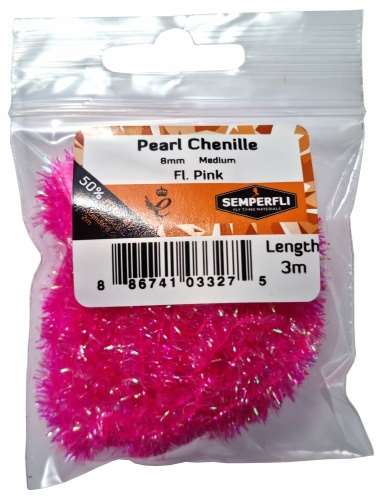 Semperfli Pearl Chenille 8mm Medium Fl Pink