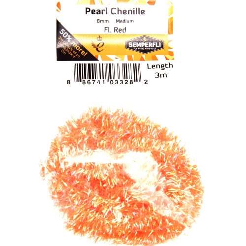Semperfli Pearl Chenille 8mm Medium Fl Red