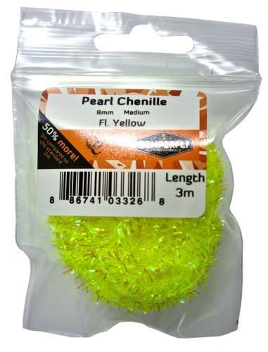 Semperfli Pearl Chenille 8mm Medium Fl Yellow