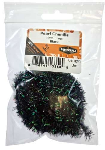 Semperfli Pearl Chenille 10mm Black