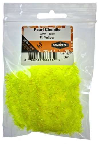 Semperfli Pearl Chenille 10mm Fl Yellow