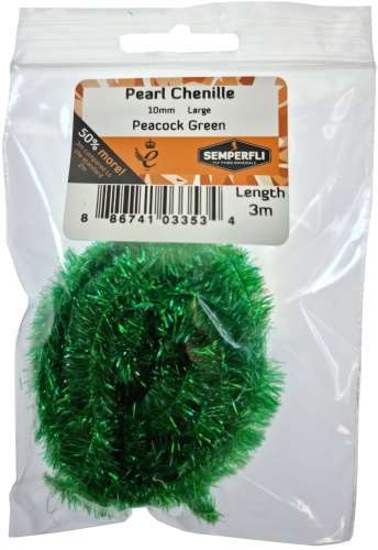 Semperfli Pearl Chenille 10mm Peacock Green