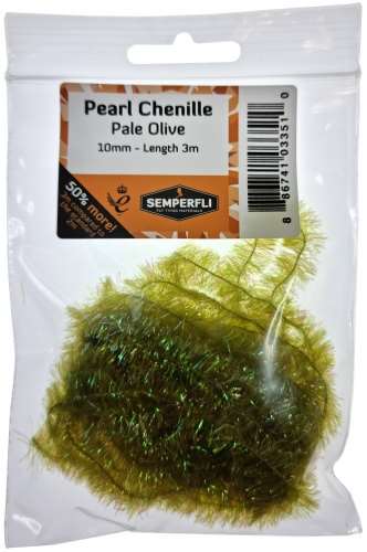Semperfli Pearl Chenille 10mm Pale Olive
