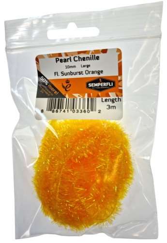 Semperfli Pearl Chenille 10mm Fl Sunburst Orange