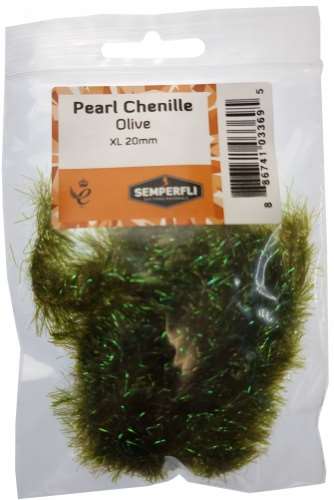 Semperfli Pearl Chenille 20mm XL Olive