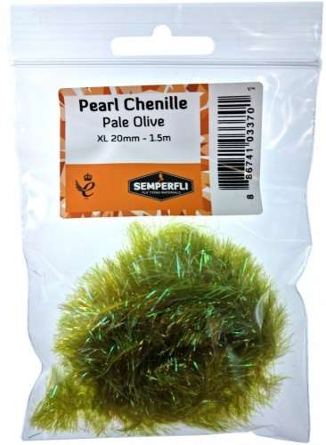 Semperfli Pearl Chenille 20mm XL Pale Olive
