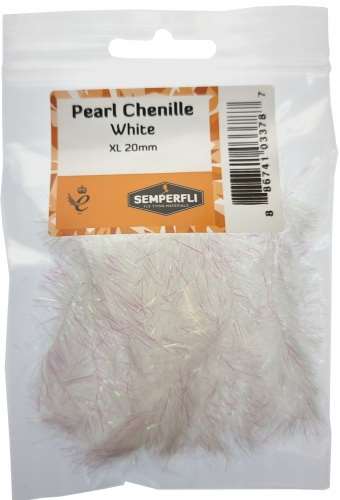 Semperfli Pearl Chenille 20mm XL White