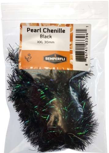 Semperfli Pearl Chenille 30mm XXL Black