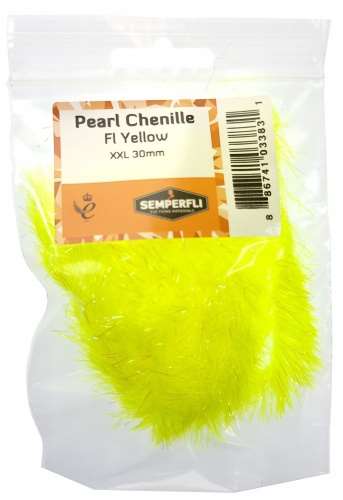 Semperfli Pearl Chenille 30mm XXL Fl Yellow