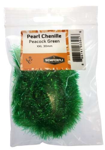 Semperfli Pearl Chenille 30mm XXL Peacock Green