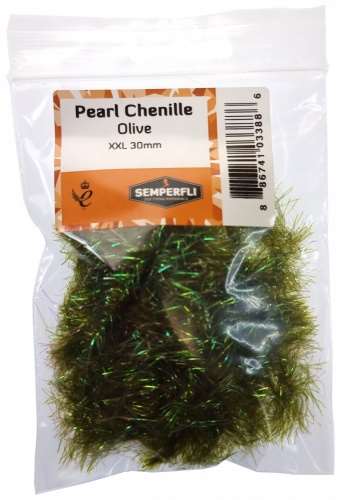 Semperfli Pearl Chenille 30mm XXL Olive