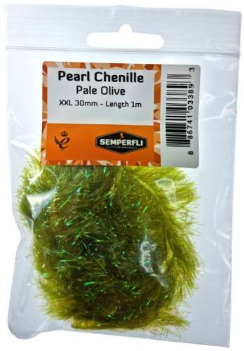 Semperfli Pearl Chenille 30mm XXL Pale Olive
