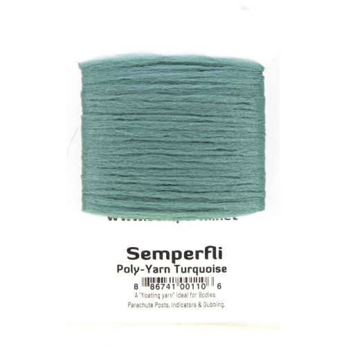 Semperfli Poly-Yarn Turquoise Fly Tying Materials