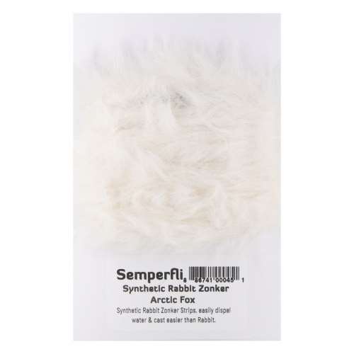 Semperfli Synthetic Rabbit Zonker Strips Arctic Fox