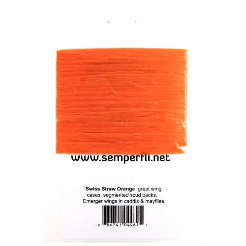 Semperfli Swiss Straw Synthetic Raffia Orange