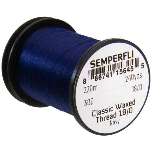 Semperfli Classic Waxed Thread 18/0 240 Yards Navy