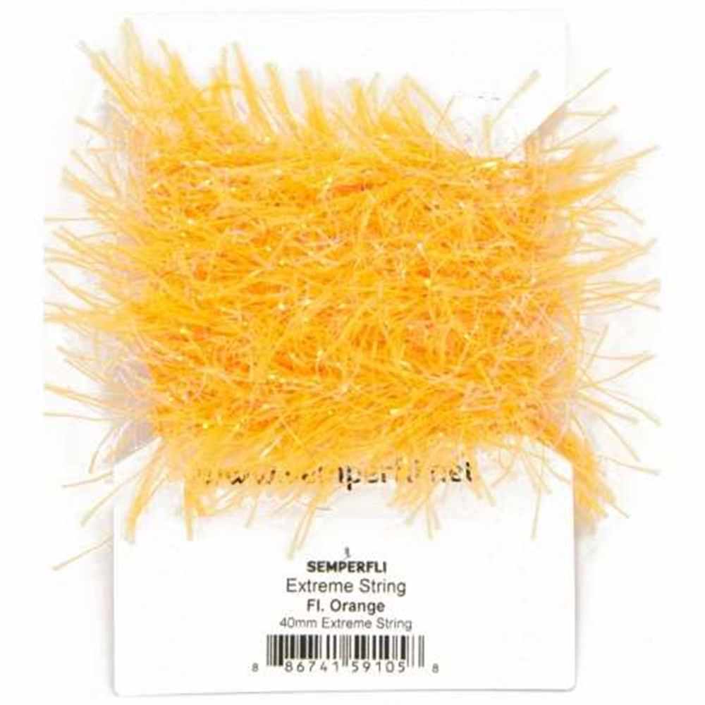Extreme String 40mm Fl Orange for Fly Tying from The Essential Fly