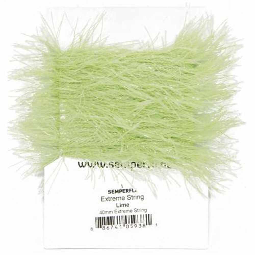 Extreme String 40mm Lime for Fly Tying from The Essential Fly