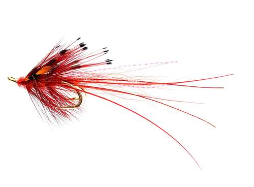 Caledonia Flies Red Bobby Shrimp Jc Patriot Double #10 Salmon Fishing Fly