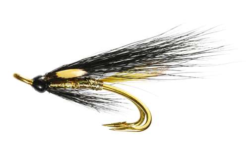 Caledonia Flies Gold Stoat Tail Jc Patriot Double #10 Salmon Fishing Fly