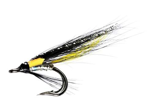 Caledonia Flies Silver Stoat's Tail Nordic Double #12 Salmon Fishing Fly