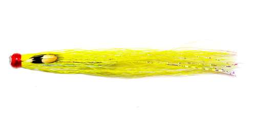 Caledonia Flies Cohn's Yellow Pearl Jc Aluminium Tube 1 1/4'' Salmon Fishing Tube Fly