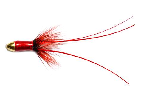 Caledonia Flies Red Zelda Conehead 12mm Salmon Fishing Tube Fly
