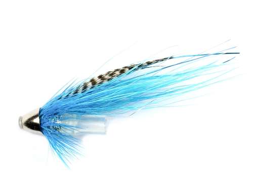 Caledonia Flies Wee Teal Blue Conehead 8mm Salmon Fishing Tube Fly
