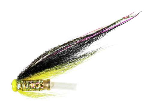 Caledonia Flies Black & Yellow Loop Tube 15mm Salmon Fishing Tube Fly
